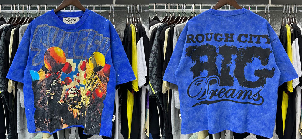 Vintage Roll The Dice Western Cropped T‑Shirt Rhinestone Highway Road Trip Raw Hem Oversized Streetwear Tee