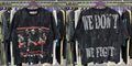 Vintage Roll The Dice Western Cropped T‑Shirt Rhinestone Highway Road Trip Raw Hem Oversized Streetwear Tee