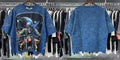 Vintage Roll The Dice Western Cropped T‑Shirt Rhinestone Highway Road Trip Raw Hem Oversized Streetwear Tee