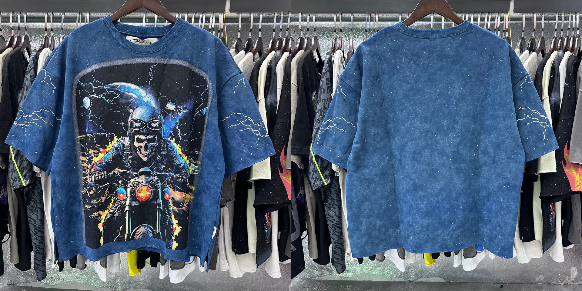 Vintage Roll The Dice Western Cropped T‑Shirt Rhinestone Highway Road Trip Raw Hem Oversized Streetwear Tee
