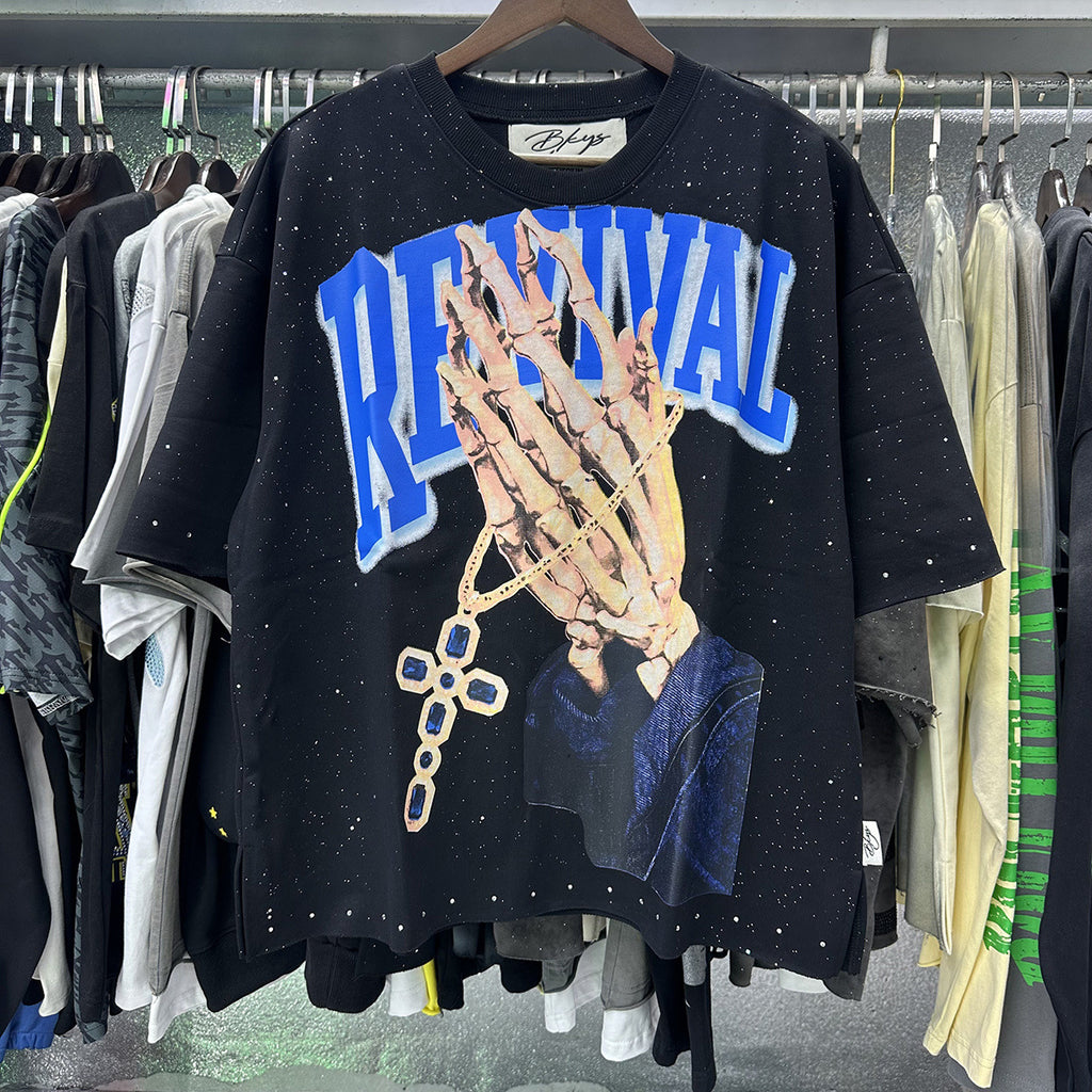 Vintage Roll The Dice Western Cropped T‑Shirt Rhinestone Highway Road Trip Raw Hem Oversized Streetwear Tee