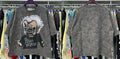 Vintage Roll The Dice Western Cropped T‑Shirt Rhinestone Highway Road Trip Raw Hem Oversized Streetwear Tee