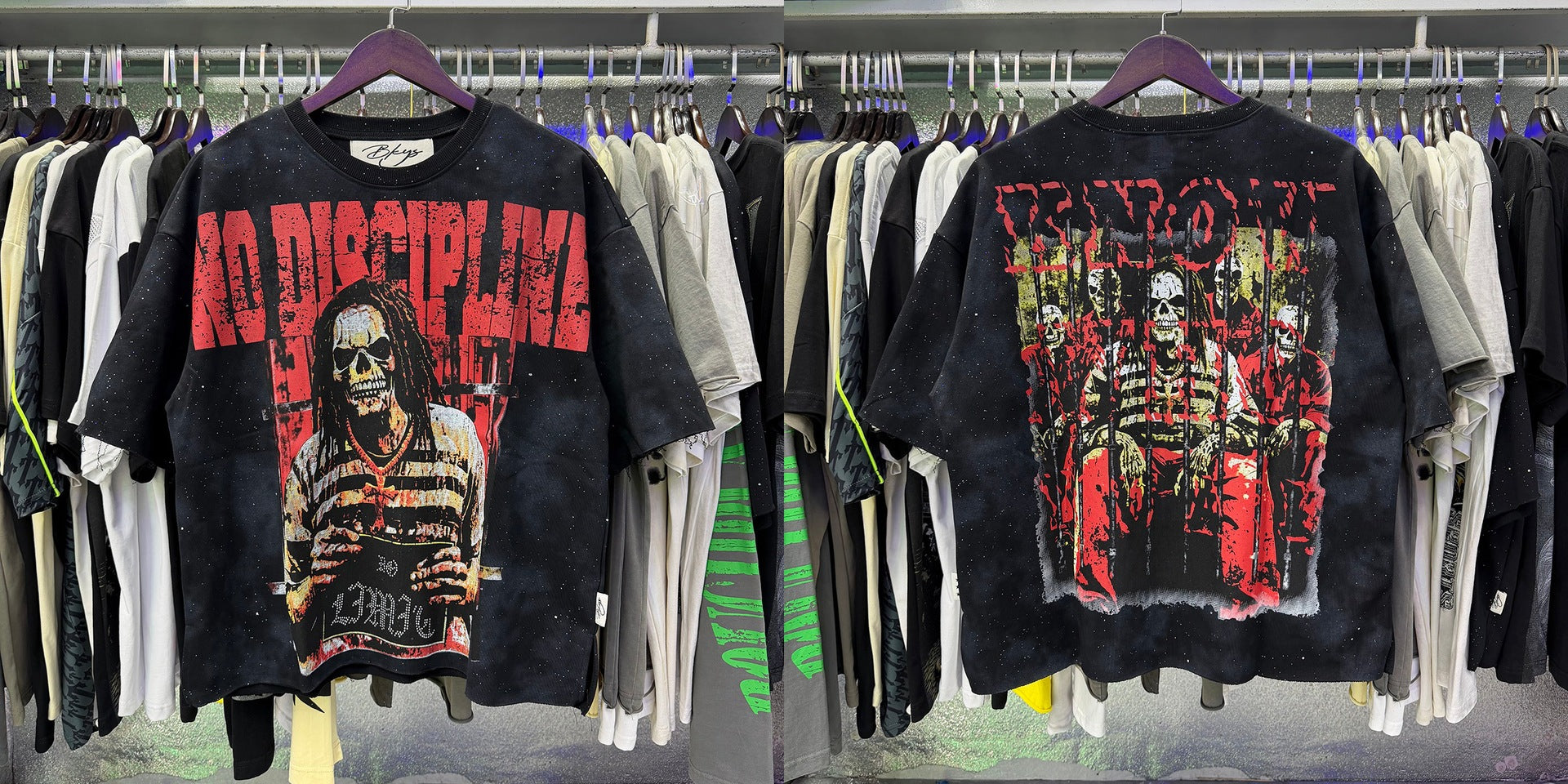 Vintage Roll The Dice Western Cropped T‑Shirt Rhinestone Highway Road Trip Raw Hem Oversized Streetwear Tee