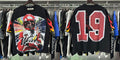 Vintage Roll The Dice Western Cropped T‑Shirt Rhinestone Highway Road Trip Raw Hem Oversized Streetwear Tee
