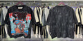 Vintage Roll The Dice Western Cropped T‑Shirt Rhinestone Highway Road Trip Raw Hem Oversized Streetwear Tee