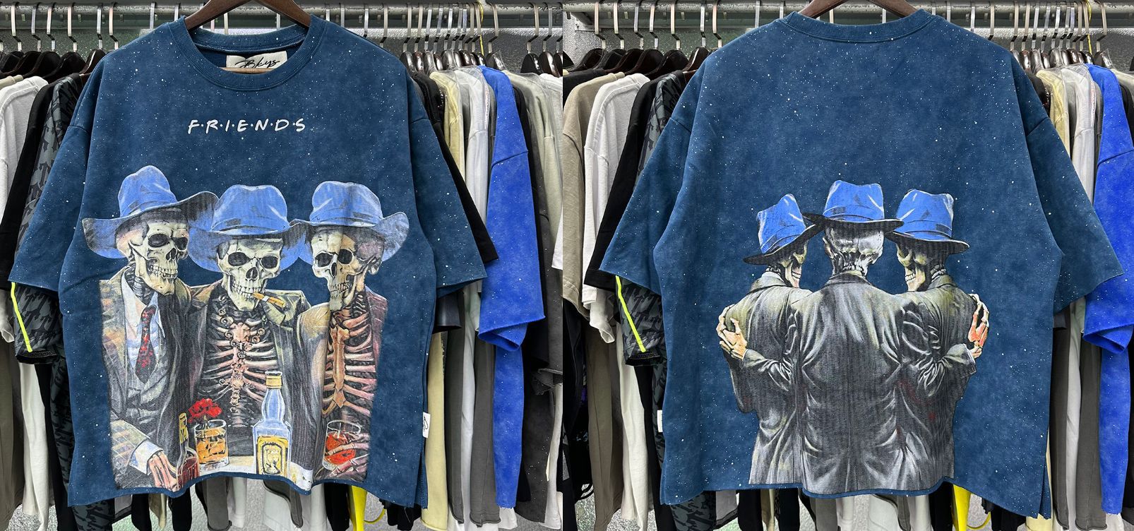 Vintage Roll The Dice Western Cropped T‑Shirt Rhinestone Highway Road Trip Raw Hem Oversized Streetwear Tee