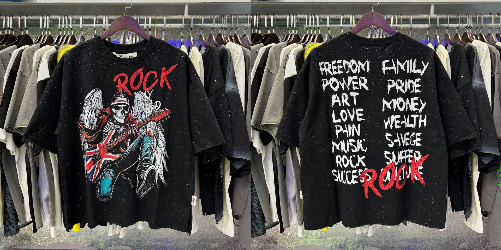 Vintage Roll The Dice Western Cropped T‑Shirt Rhinestone Highway Road Trip Raw Hem Oversized Streetwear Tee