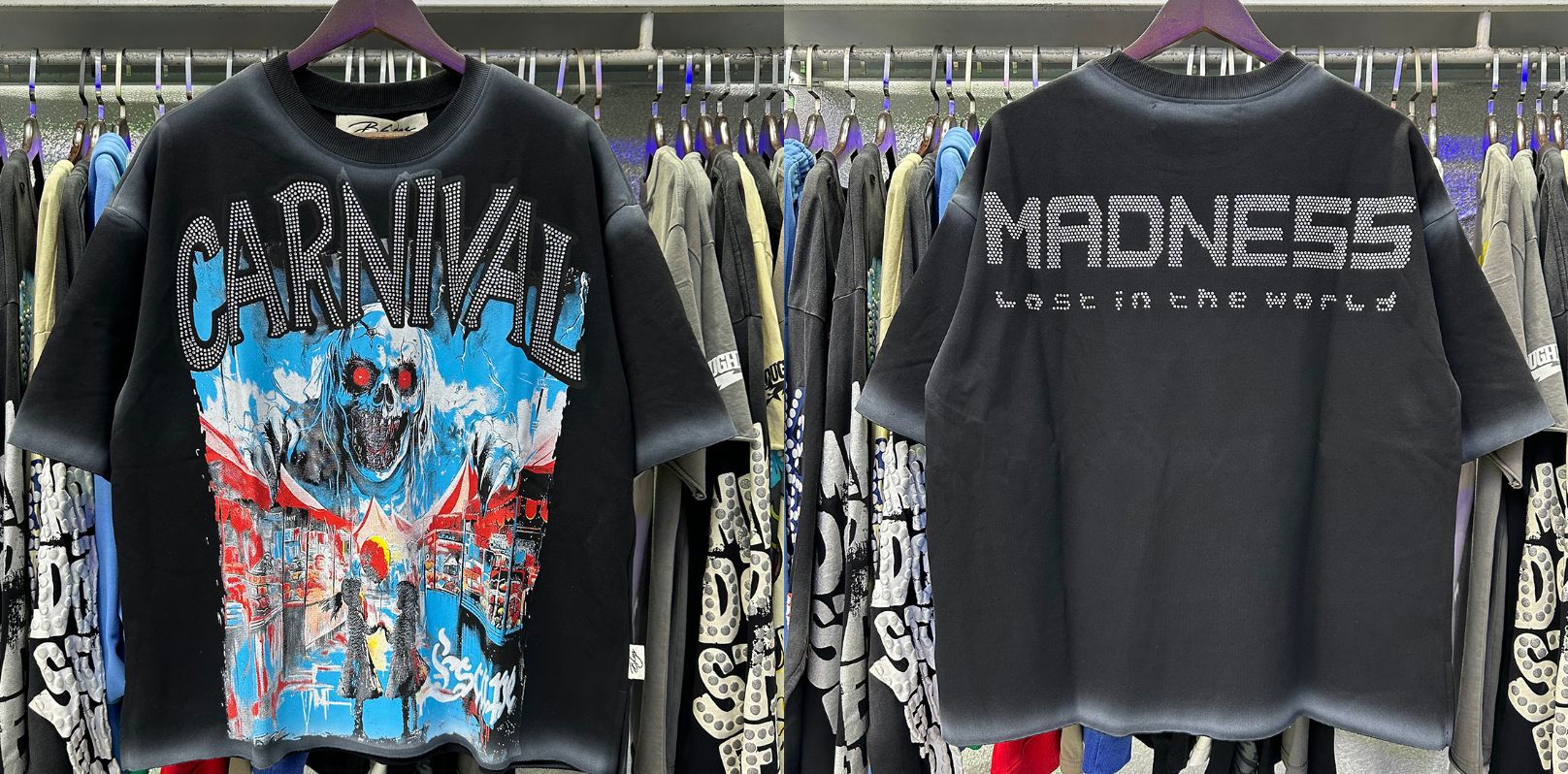 Vintage Roll The Dice Western Cropped T‑Shirt Rhinestone Highway Road Trip Raw Hem Oversized Streetwear Tee