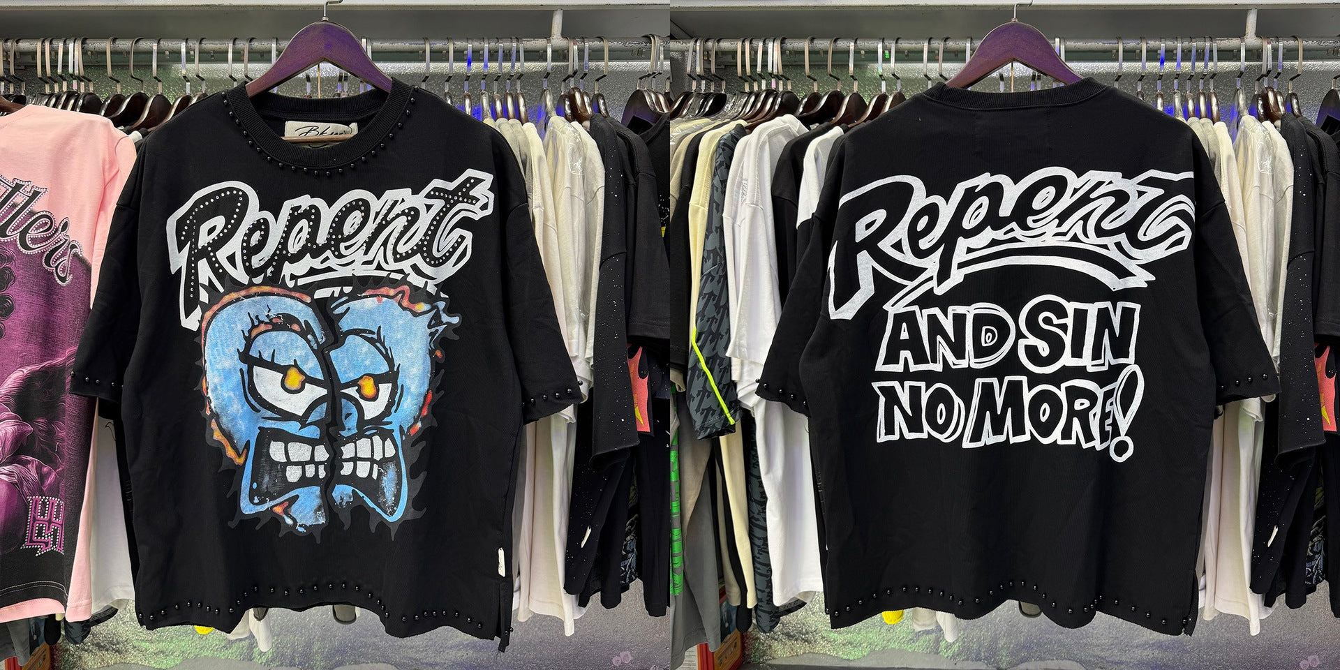 Vintage Roll The Dice Western Cropped T‑Shirt Rhinestone Highway Road Trip Raw Hem Oversized Streetwear Tee