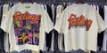 Vintage Roll The Dice Western Cropped T‑Shirt Rhinestone Highway Road Trip Raw Hem Oversized Streetwear Tee